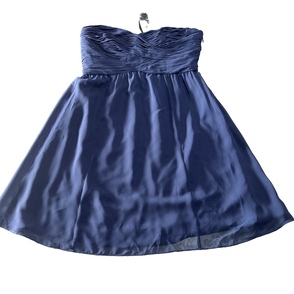 Ralph‎ Lauren Cocktail Party Dress Strapless Ruched Semi-Formal Occasion NWT 16